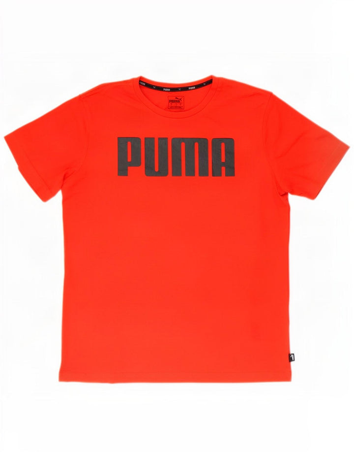 Puma T-Shirt Graphic Homme Rouge Moyen Coton