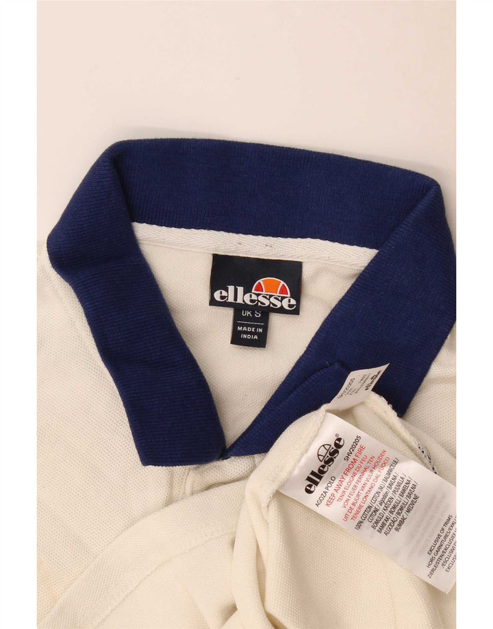 Ellesse Polo Homme Petit Blanc Cassé Coton