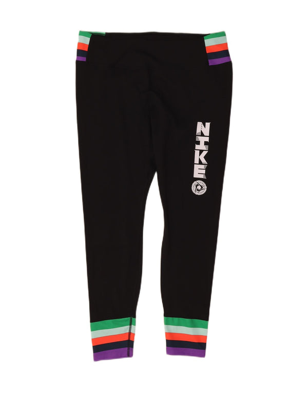 Nike Legging Dri Fit Graphic pour femme UK 16 Large Noir Colorblock