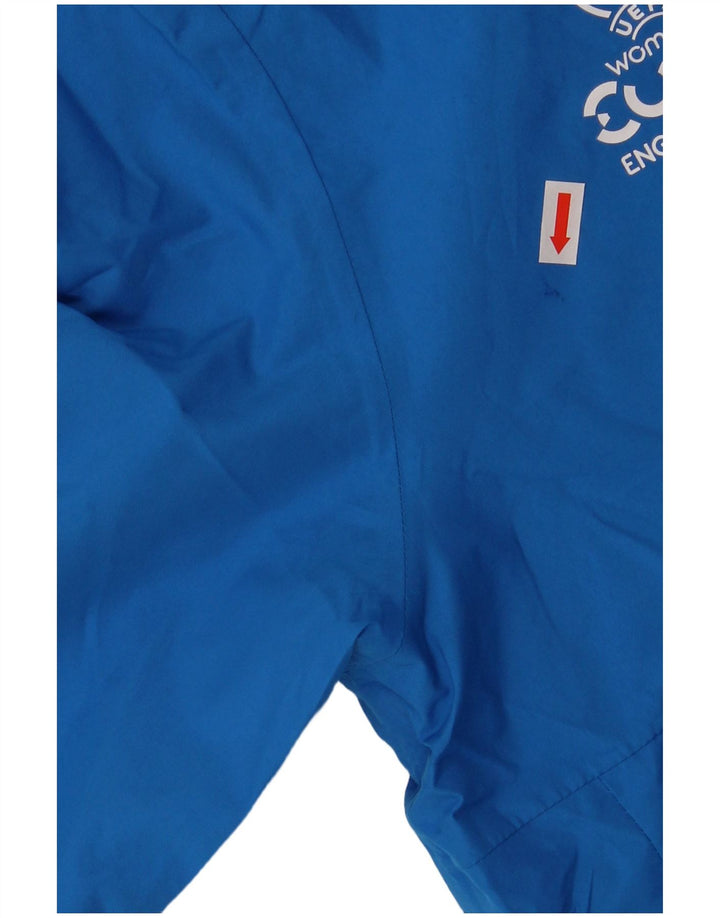 Adidas Veste de pluie à capuche graphique pour homme UK 34 XS Bleu Polyester