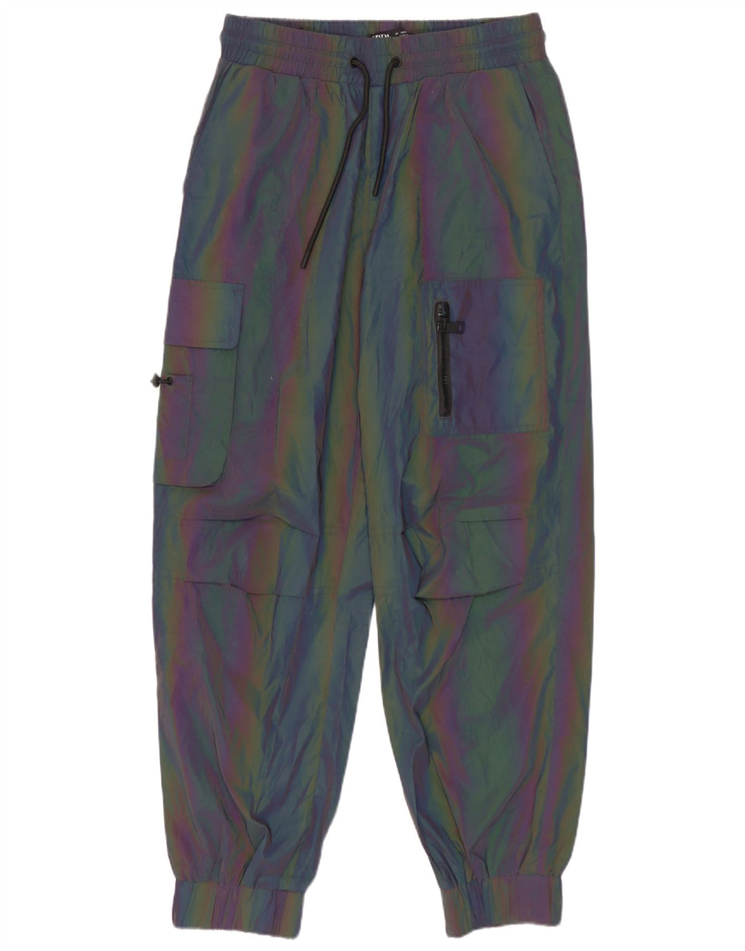 Pantalon de survêtement cargo Zara pour homme, petit, multicolore, colour block