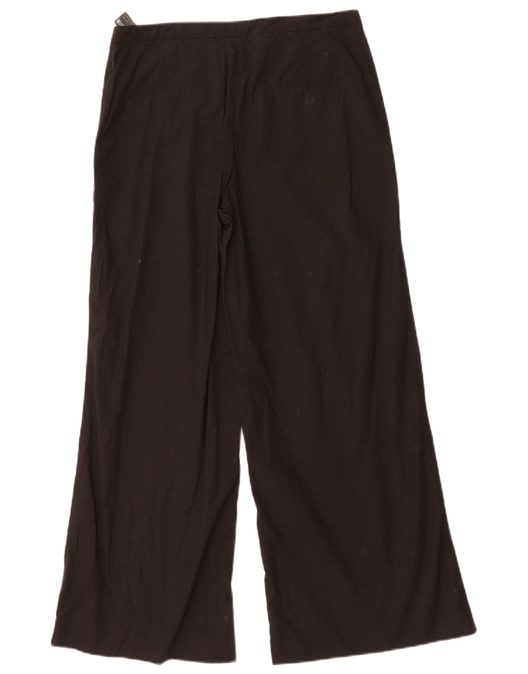 MASSIMO DUTTI Pantalon chino large pour femme EU 40 Medium W30 L29 Noir