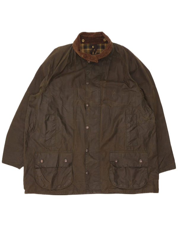 Barbour Mens Beaufort Loose Fit Veste en coton ciré Taille 50 Kaki moyen