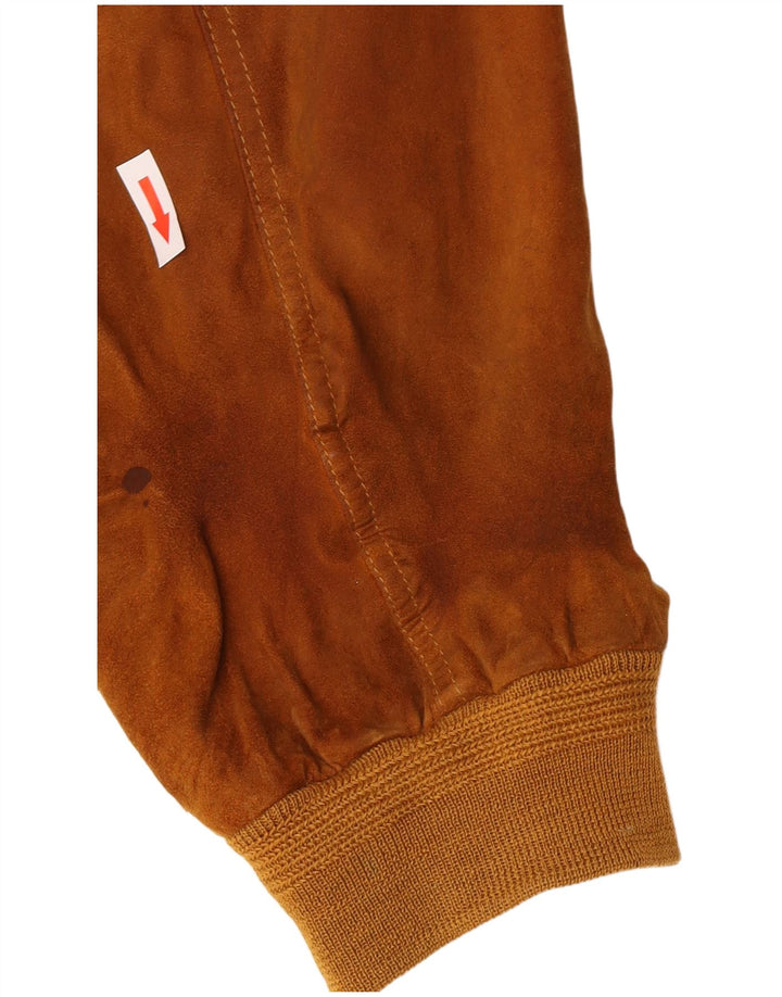 Harry&Moore Blouson Bomber En Daim Pour Homme EU 56 3XL Cuir Beige