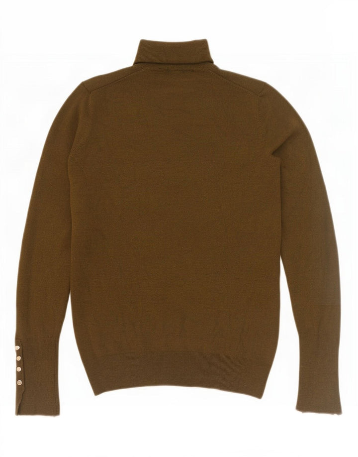 Zara Pull col roulé pour femme UK 10 Petit Kaki