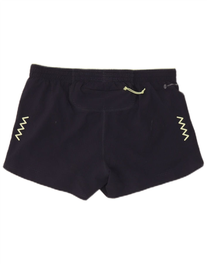 Adidas Short de sport Aeroready pour femme UK 14 Bleu marine moyen Polyester