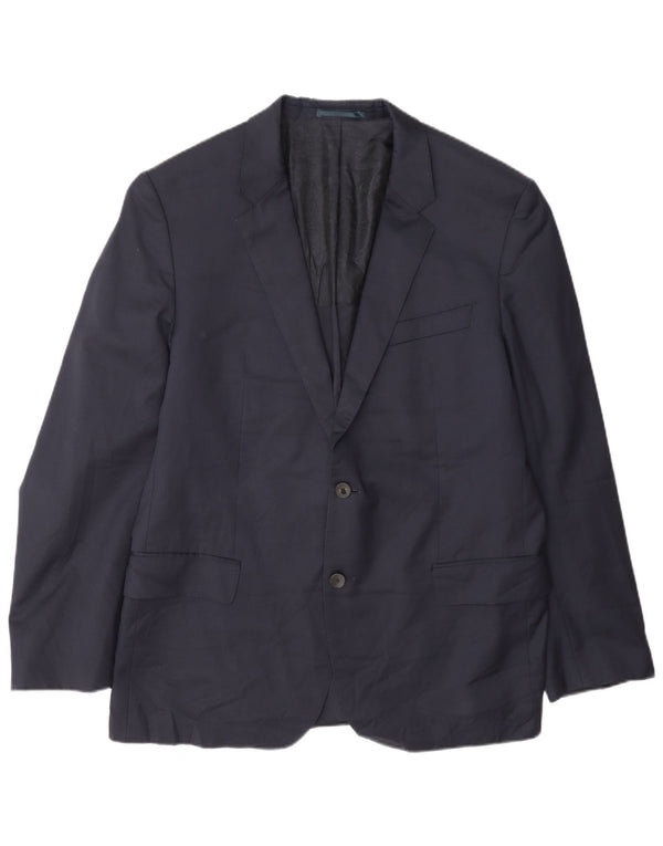 Hugo Boss Veste blazer à 2 boutons pour homme EU 56 3XL Bleu marine Laine