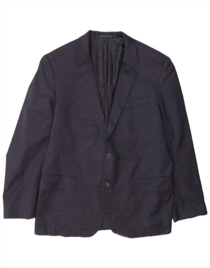 Hugo Boss Veste blazer à 2 boutons pour homme EU 56 3XL Bleu marine Laine