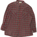 chemise en flanelle homme vintage XL Red Check