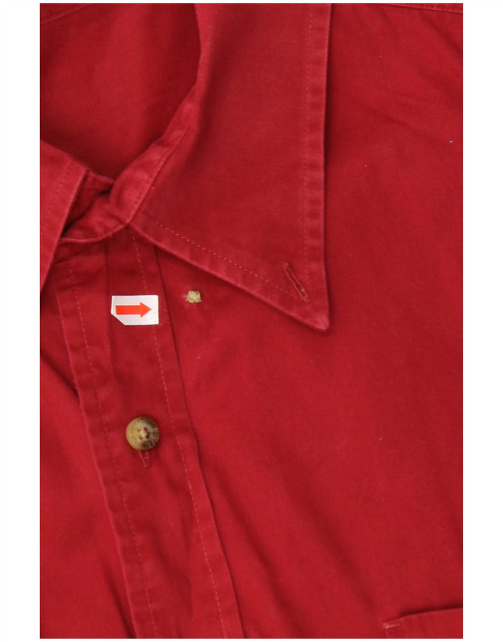 EDDIE BAUER Chemise Homme XL Rouge Coton