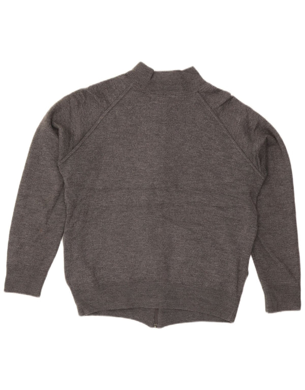 Zara Cardigan Homme Pull Large Gris Laine
