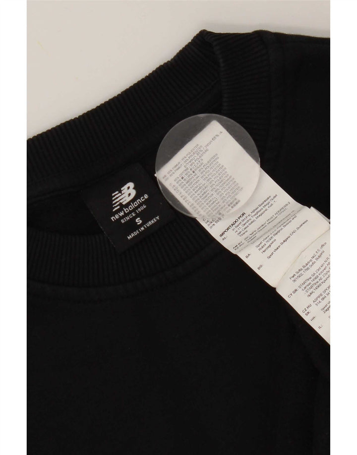New Balance Sweat-shirt pour homme en coton rayé noir Small