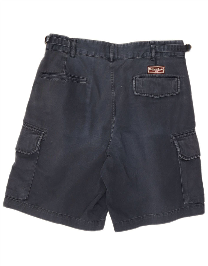 Marlboro Classics Short cargo pour homme EU 48 Medium W32 Bleu marine Coton