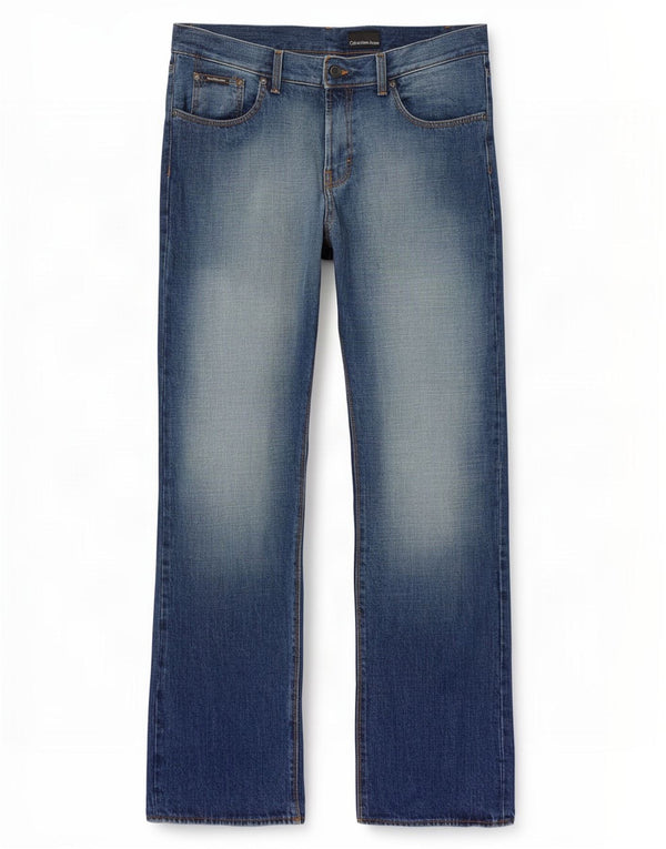 Calvin Klein Jean droit homme W33 L34 bleu coton