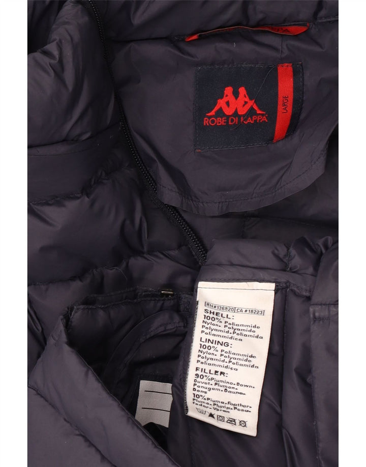 Kappa Veste matelassée pour femme UK 16 Large Bleu Marine Polyamide