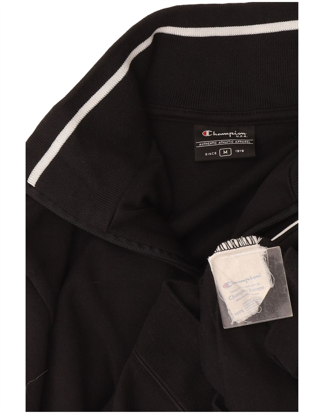 Champion Veste de survêtement pour femme UK 14 Medium Noir Coton