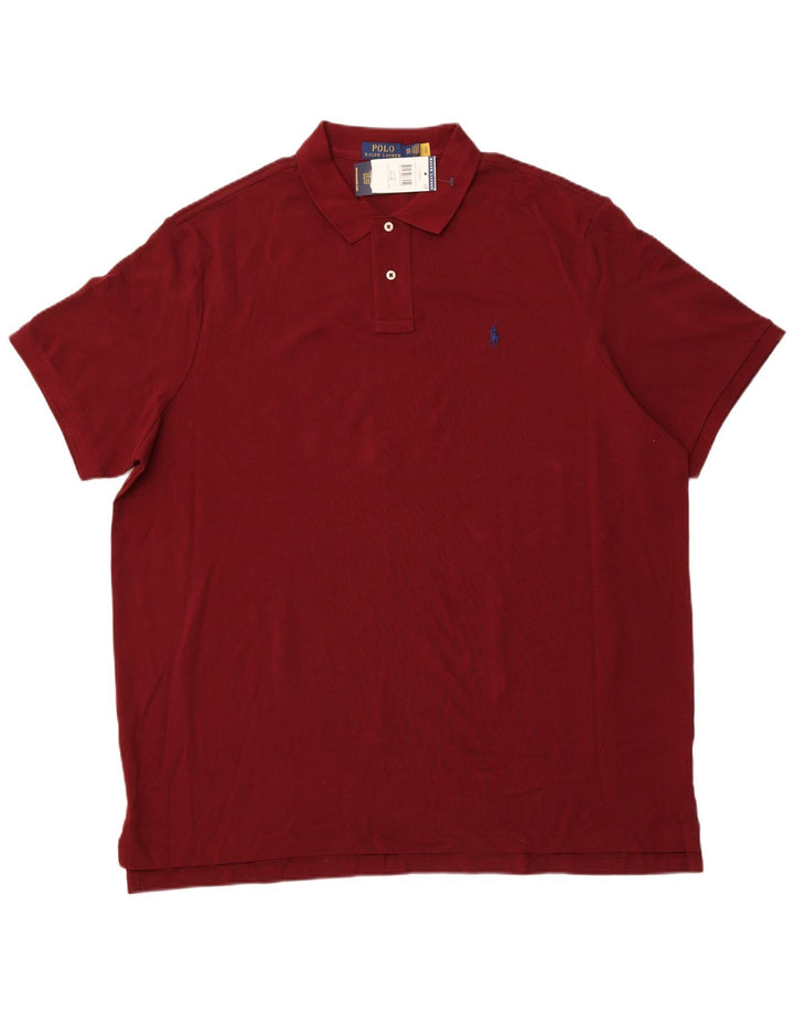 POLO RALPH LAUREN Polo coupe classique pour homme 2XL en coton bordeaux