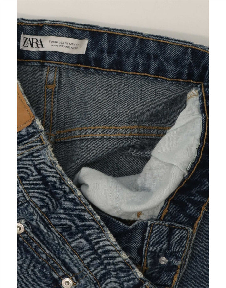 Zara Short en jean pour homme EU 38 Small W30 Bleu