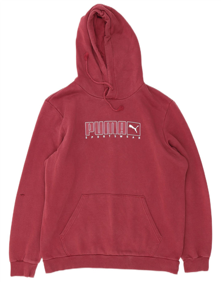 Puma Pull à Capuche Graphique Homme Bordeaux Moyen