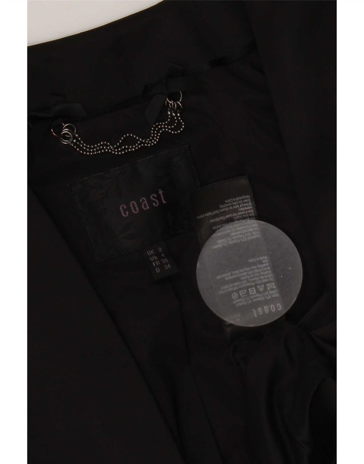 Coast Veste boléro à manches 3/4 pour femme UK 8 Small Noir Polyester