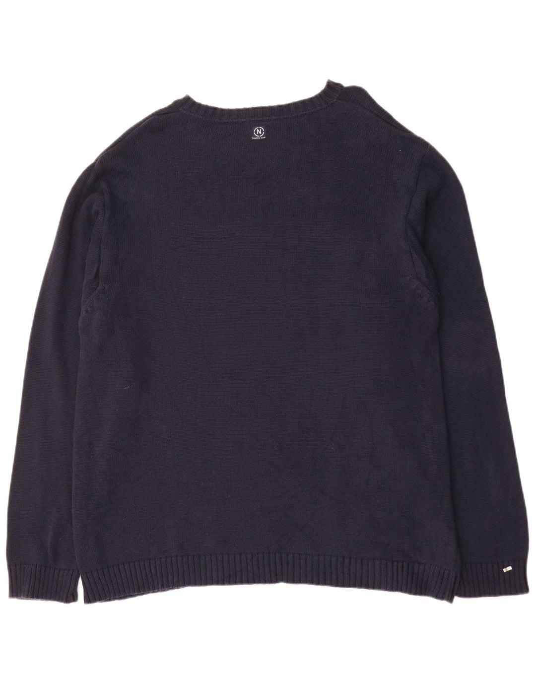 NAUTICA Pull à col rond pour homme 2XL en coton bleu marine