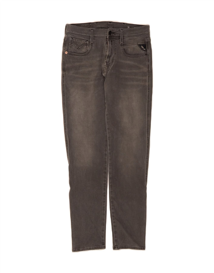REPLAY Womens Slim Jeans W28 L30 Grey Vintage Replay and Second-Hand Replay from Messina Hembry 