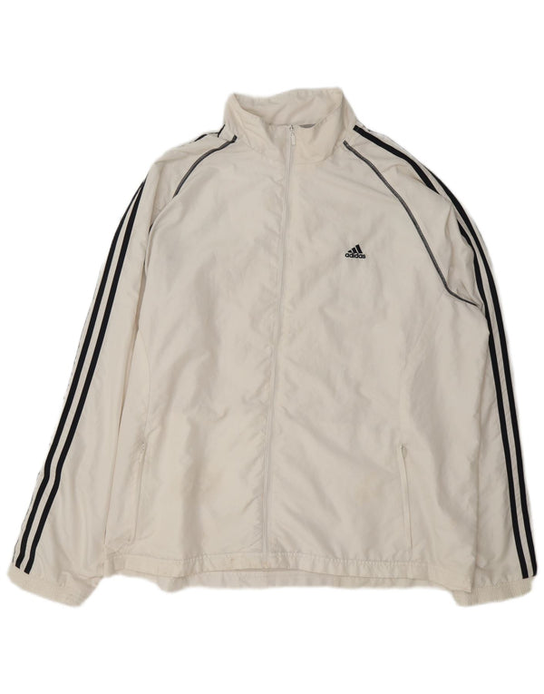 Adidas Veste de survêtement pour homme XL Blanc Polyester