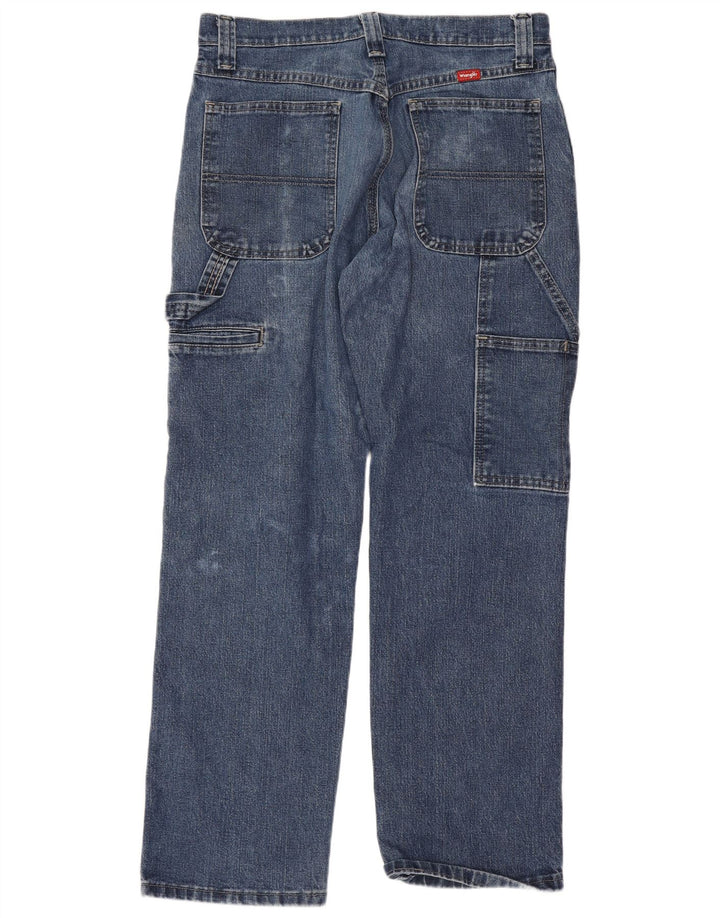 Wrangler Jean Cargo Droit Homme W30 L30 Bleu Coton