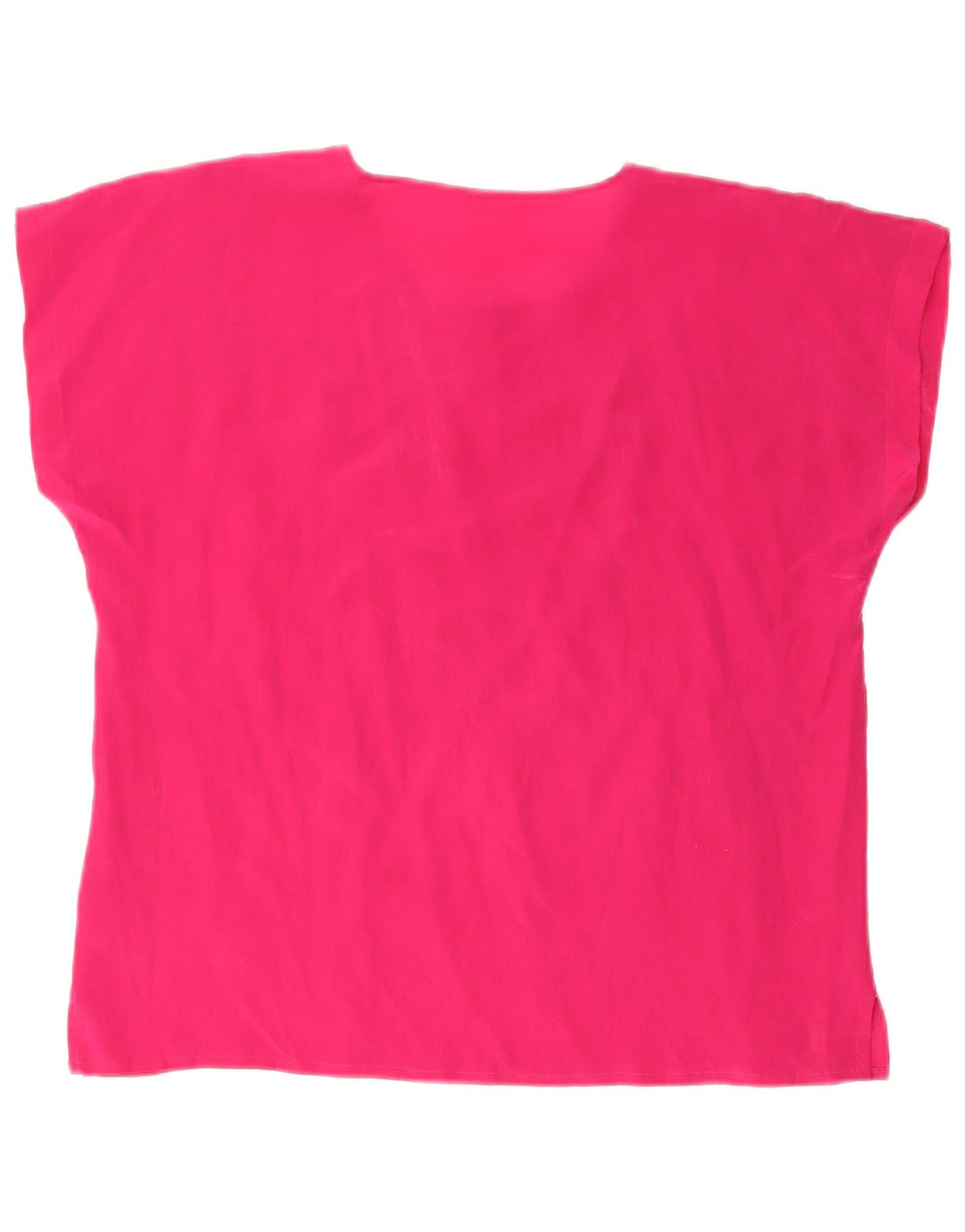 vintage Womens Blouse Top UK 16 Grande Soie Rose