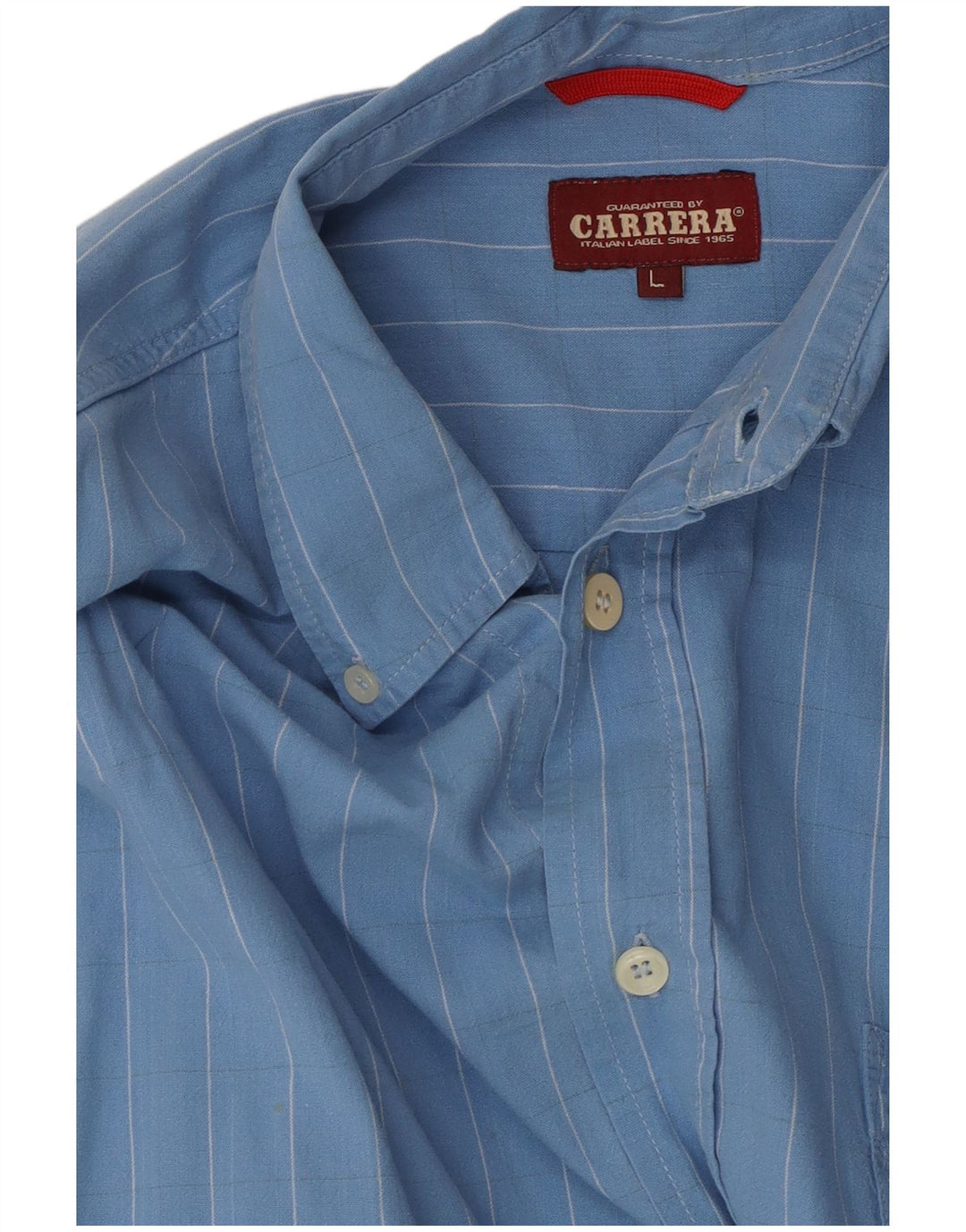 CARRERA Chemise Homme Large Bleu Rayure Coton