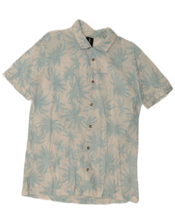 Billabong Chemise à manches courtes pour hommes Grand blanc floral hawaïen