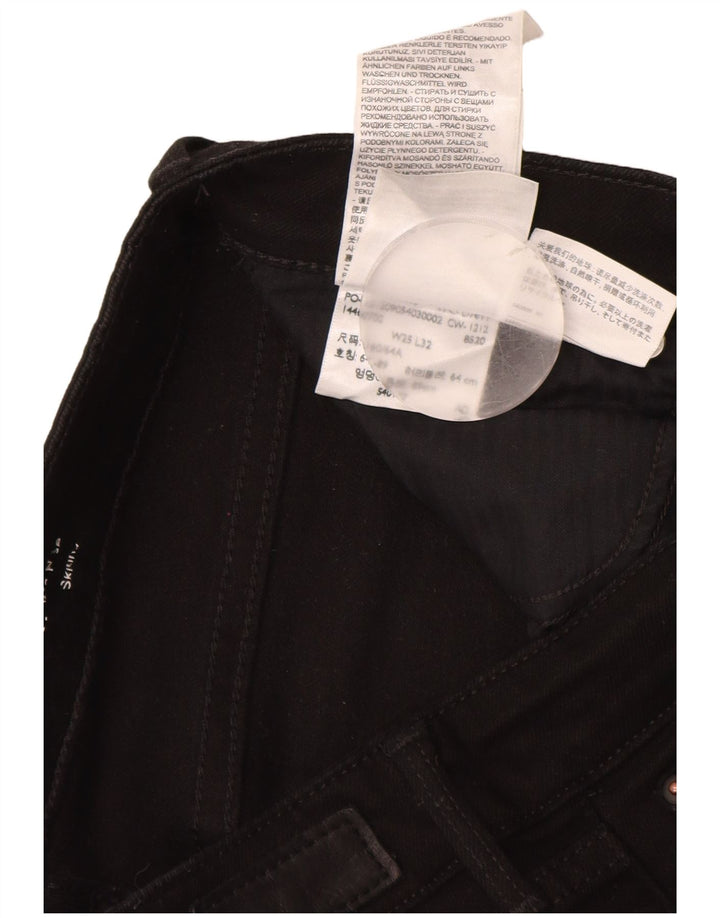 LEVI'S Jean skinny taille moderne pour femme W25 L30 en coton noir