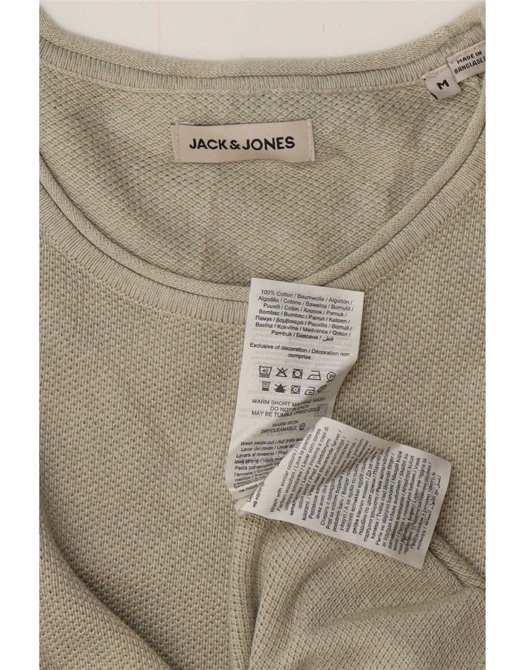 Jack & Jones Pull Col Bateau Homme Vert Moyen Coton