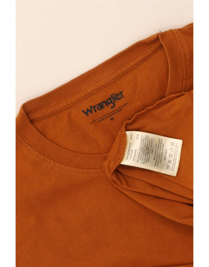 Wrangler Haut à manches longues pour homme en coton marron moyen