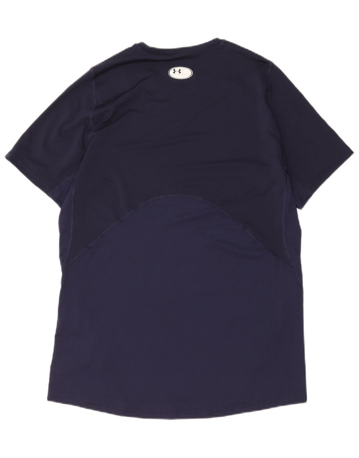 Under Armour Heat Gear T-Shirt Haut Homme Bleu Marine Polyester