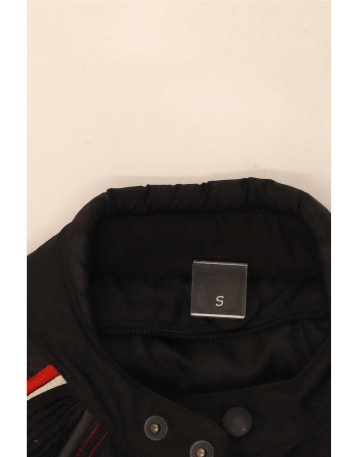 vintage Mens Racer Jacket UK 36 Petit Colorblock Noir