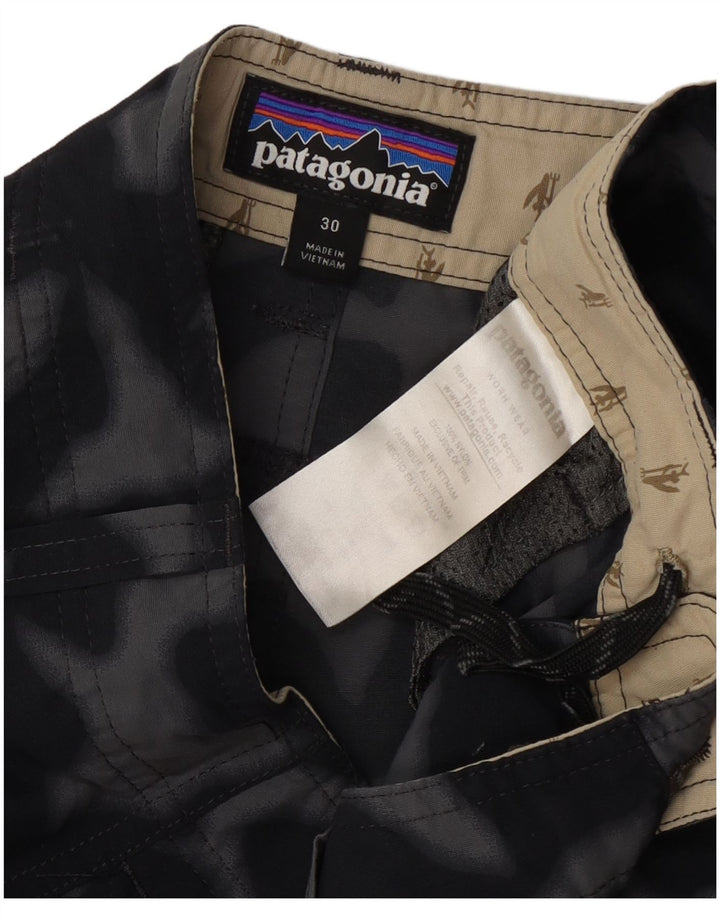 Patagonia Short Cargo W30 Nylon Camouflage Noir Moyen Homme