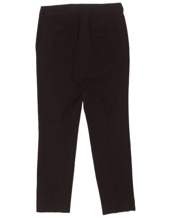 Pantalon Chino Slim Femme Zara Large W30 L28 Coton Noir