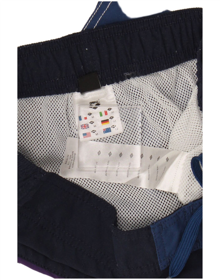 Arena Short de Bain Graphique Homme Bleu Moyen Polyester Colorblock