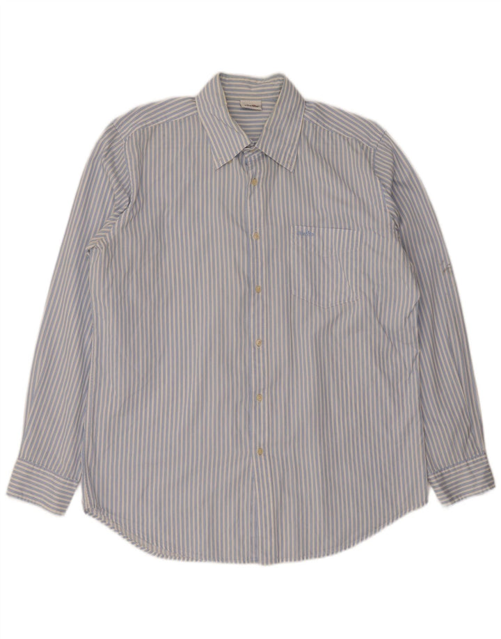 Chemise Ellesse Homme XL Bleu Rayé Coton