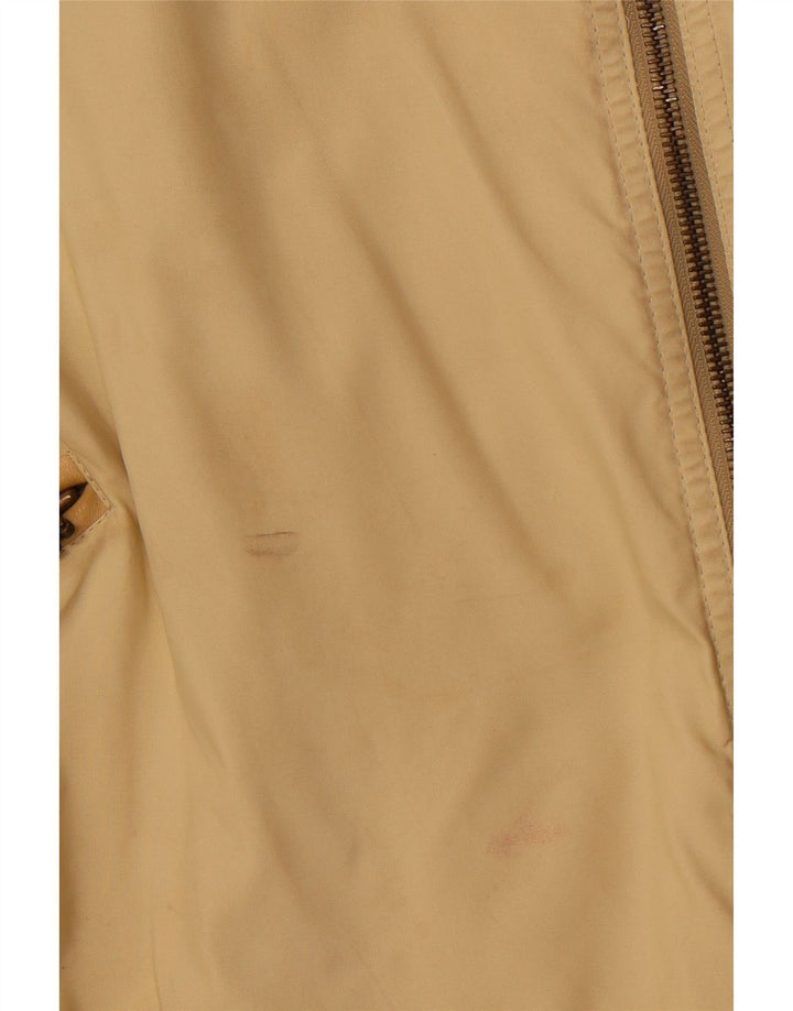 VINTAGE Veste utilitaire femme UK 16 Grand Beige Colourblock