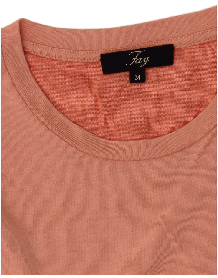 FAY T-Shirt Femme UK 14 Orange Moyen