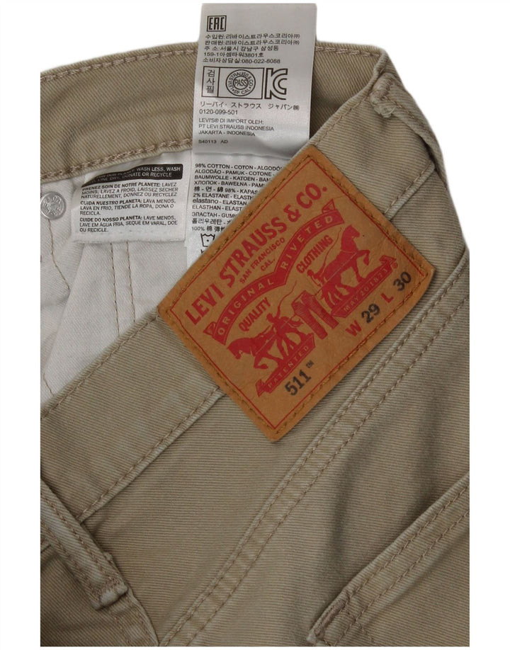 Levi's Jean Slim 511 Homme Vert W29 L30 Coton