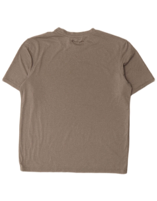 Champion T-Shirt Homme Gris Moyen Polyester