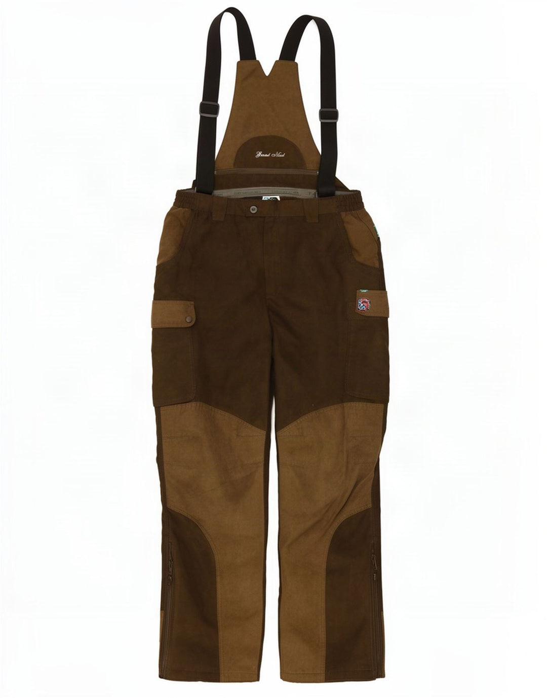 Percussion Salopette Cargo Pantalon W34 L31 Kaki Colorblock
