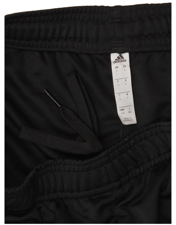 Adidas Pantalon de survêtement pour femme Large Polyester rayé noir