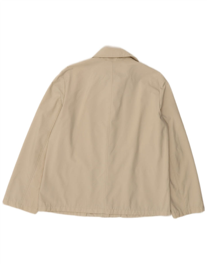 Trussardi Jeans Blouson Bomber Femme IT 46 Large Beige Coton