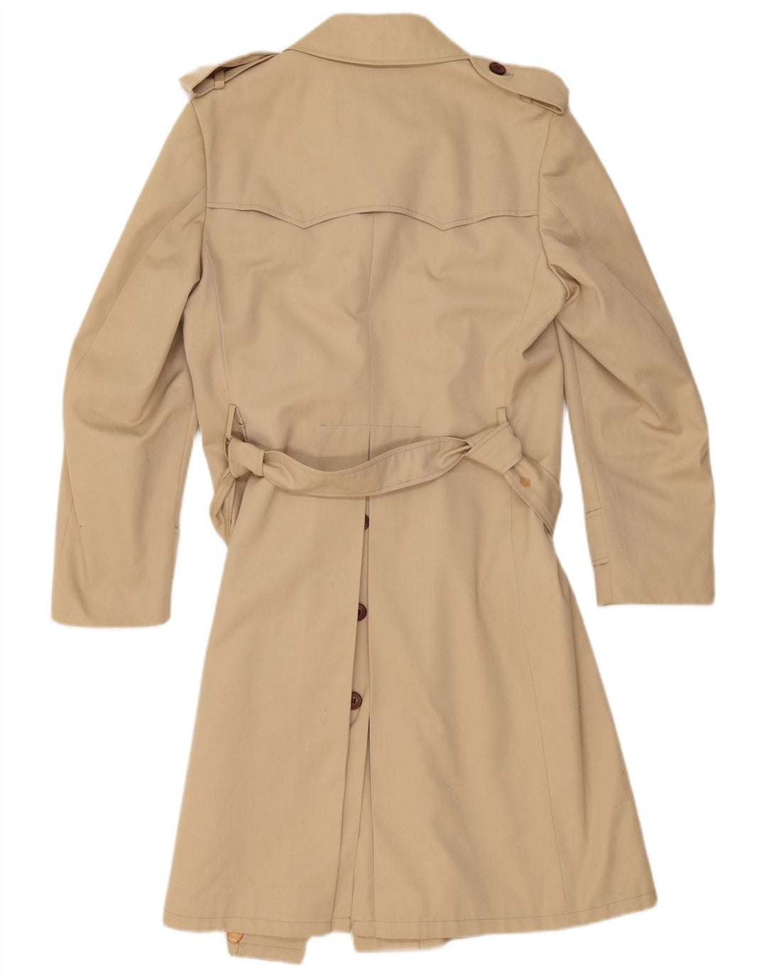 vintage Femme Trench Coat UK 12 Beige Moyen