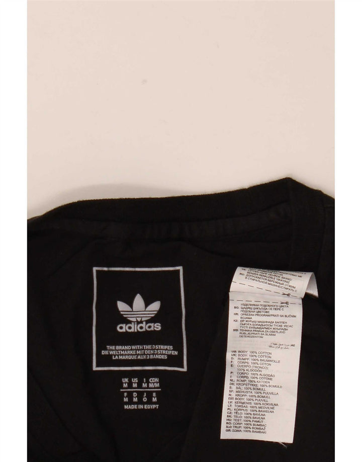 Adidas T-Shirt Homme Haut Noir Moyen Coton