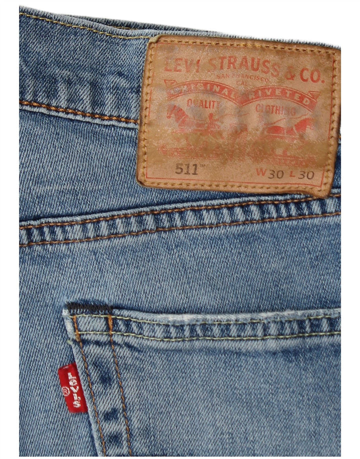 LEVI'S Jean Slim 511 Homme W30 L30 Bleu Coton
